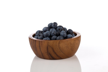 blueberries isolated close up