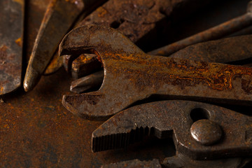 Old rusty tools