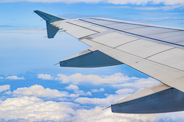 Cloudscape Aerial View From Window Plane