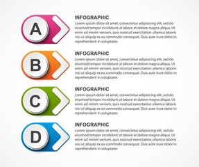 Infographic template for presentations, information banner, timeline or web design.