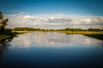 Naklejka premium Hochwasser 2017 Sommer