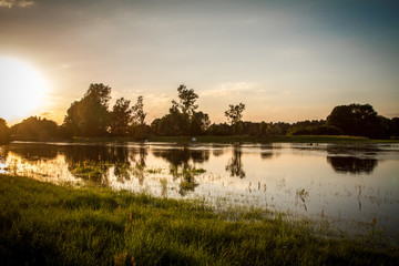 Fototapeta premium Hochwasser 2017 Sommer