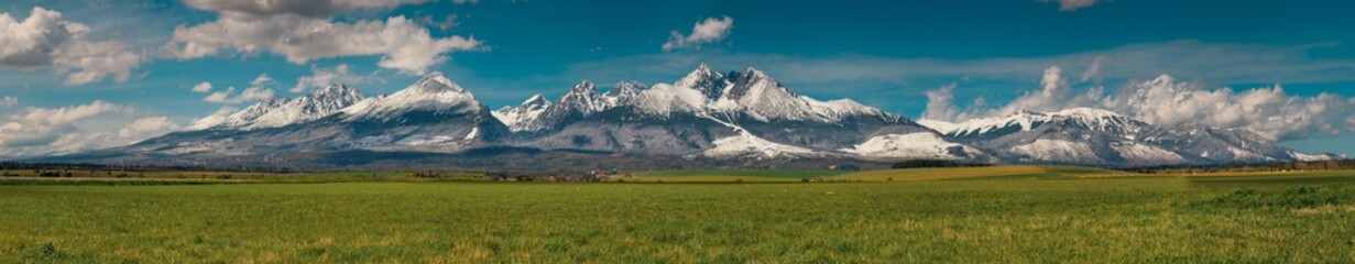 Panorama of High Tatras mountains / Slovakia