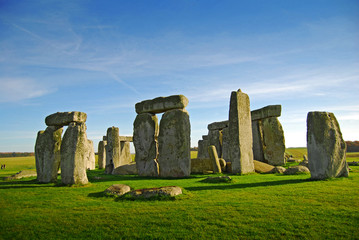 Obraz na płótnie Canvas Stonehenge - one of the wonders of the world and the best-known prehistoric monument in Europe