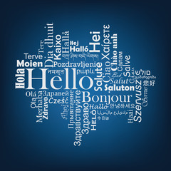 Hello Tag Cloud in different languages
