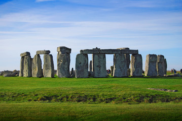 Obraz na płótnie Canvas Stonehenge - one of the wonders of the world and the best-known prehistoric monument in Europe