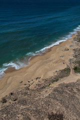 Amoreiras beach in Santa Cruz, Portugal.