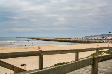 Fototapeta na wymiar Cabedelo beach in Figueira da Foz, Portugal.