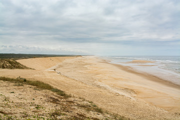 Fototapeta na wymiar Leirosa beach in Figueira da Foz, Portugal.