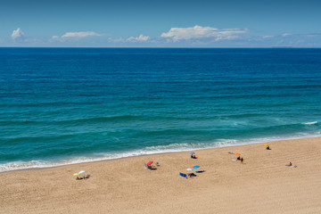 Fototapeta na wymiar Mirante beach in Santa Cruz, Portugal.