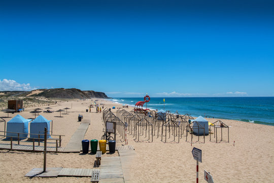 Santa Rita beach in Vimeiro, Portugal.