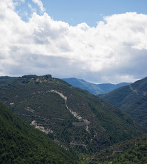 Fototapeta na wymiar Panorama Vallée Boltana Espagne