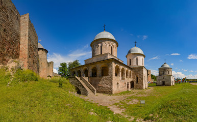 Fototapeta na wymiar Historical monument - the fortress of Ivangorod i