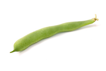 Green beans isolated on a white background