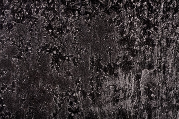 frost on a black background abstraction