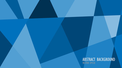 Blue geometric abstract background