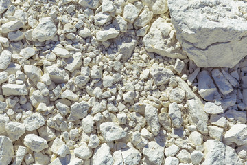 Natural chalk, white stones, texture, texture, pattern, web background