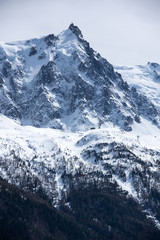 Panoramic view of french Alps