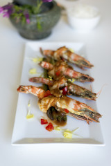 King prawn with Tamarind sauce from Thai cuisine