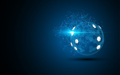 vector background globe network sci fi futuristic concept background
