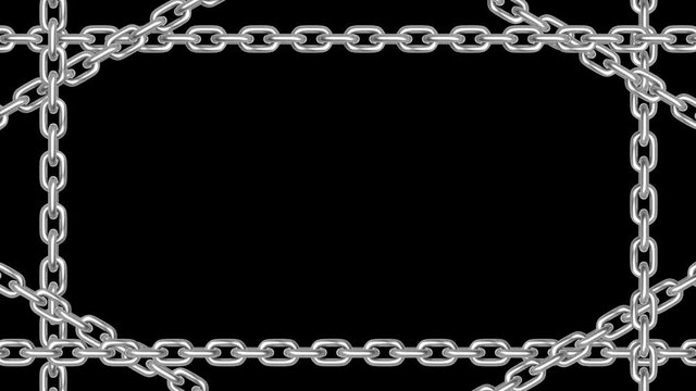 rotation chains frame background with alpha channel