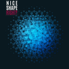 Abstract vector design elements with cross