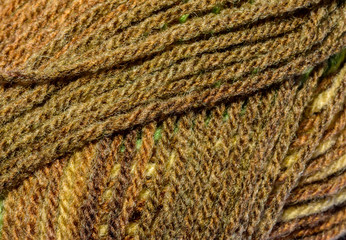 Close up of Knitting Wool A, Yarn Blur Background, Shallow Depth of Field Macro Photography