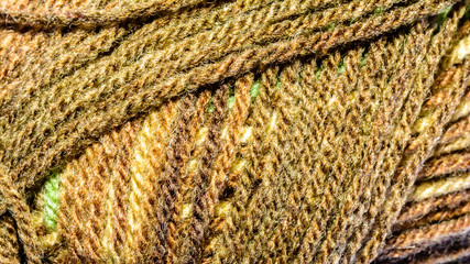 Close up of Knitting Wool B, Yarn Blur Background, Shallow Depth of Field Macro Photography