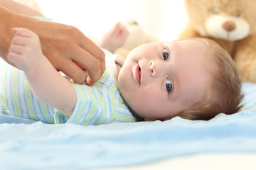 Happy baby looking at you