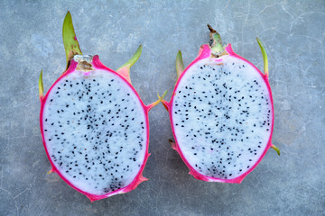Dragon fruit on floor
