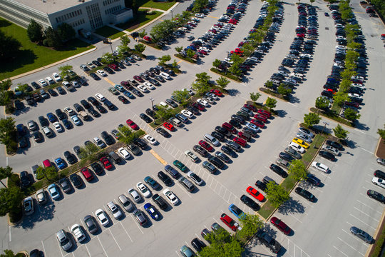 Cars in a parking lot