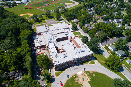 Aerial image Woodstown Middle School New Jersey