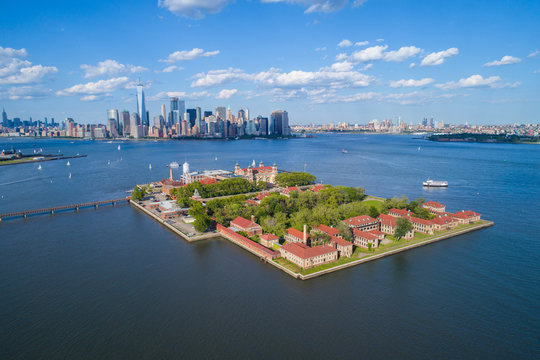 Ellis Island aerial photo