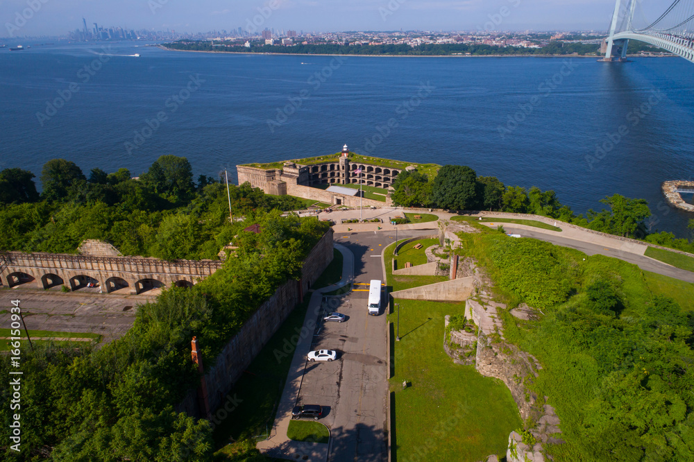 Wall mural Battery Weed aerial image