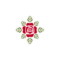 rose flower logo