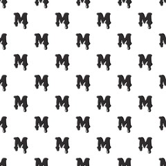 M letter isolated on white background