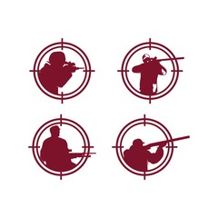 hunter logo design vector