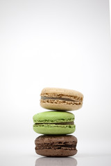 Macaron stack with three macarons