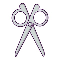 Scissors icon, cartoon style