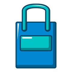 Eco bag icon, cartoon style