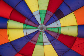 Fototapeta premium Inside of colorful hot hair balloon
