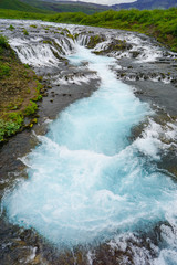 Beautiful Bruarfoss waterfall, Iceland