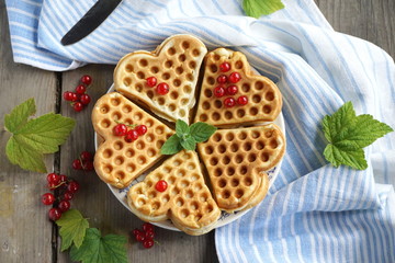 Wafers with red currants
