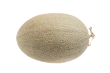 Hamigua melon (sweet cantaloupe melon) isolated on white background.