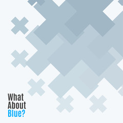 Abstract vector design elements with cross