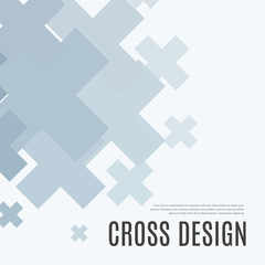 Fototapeta na wymiar Abstract vector design elements with cross