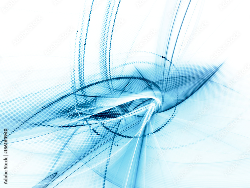 Fototapete abstract background element. fractal graphics series. curves, blurs and twisted grids composition. b