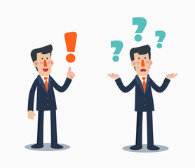 Business man in various poses and situations