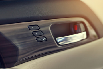 memory seat technology inside luxury vehicle car
