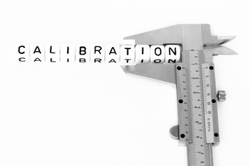 Calibration with a caliper